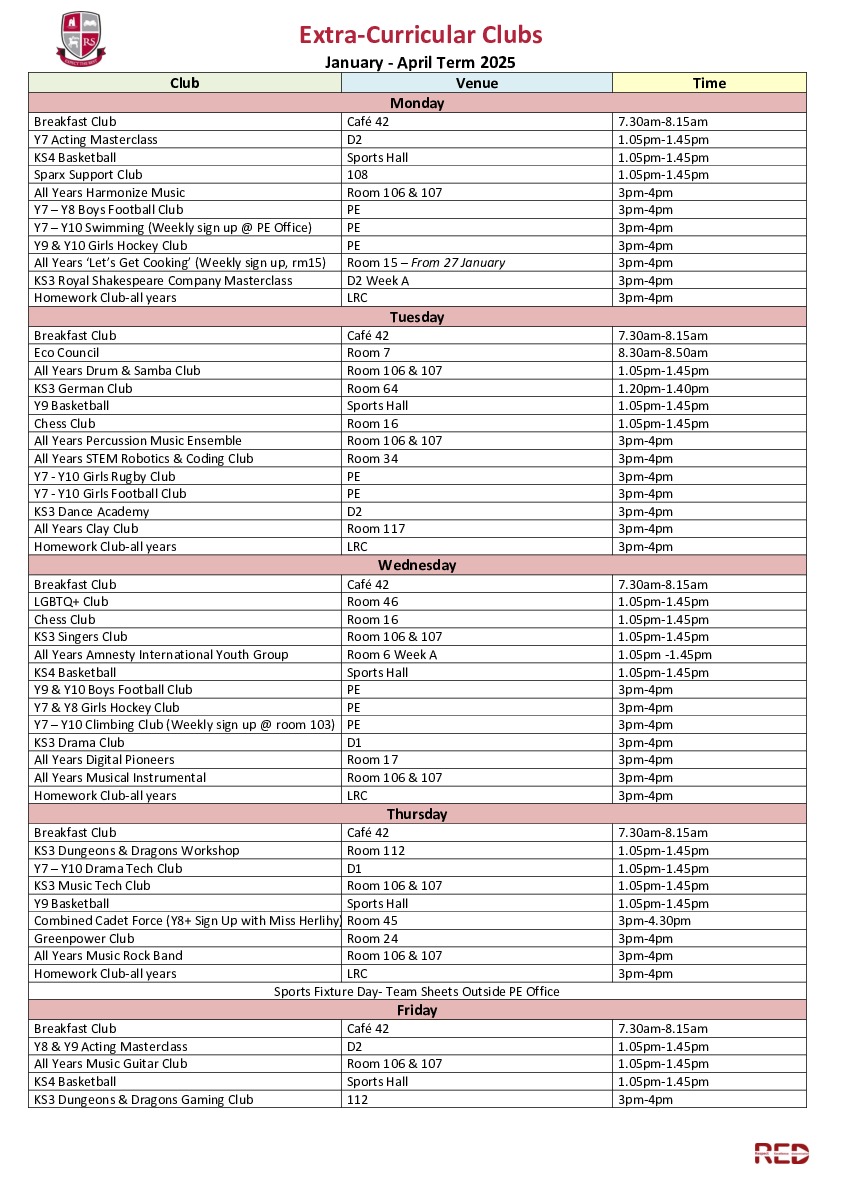 Extra Curricular Clubs 2024 2025 (002)