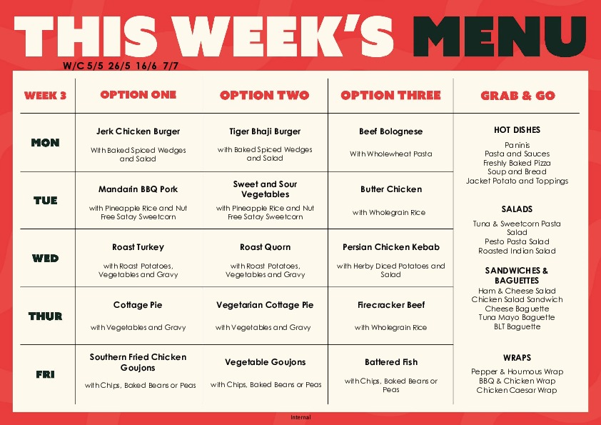 Redruth SS25 2 Menu