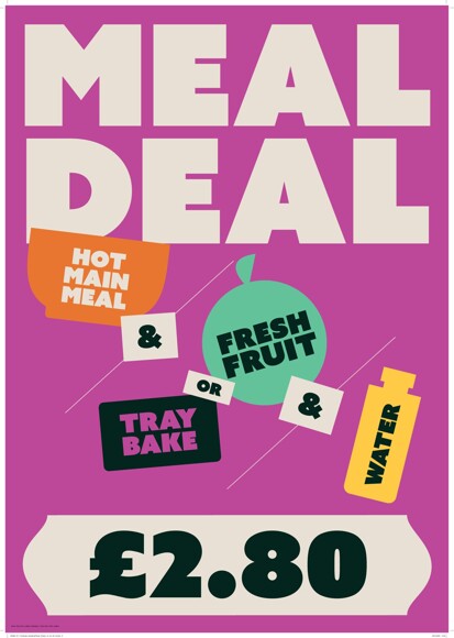 Main meal poster £2.80