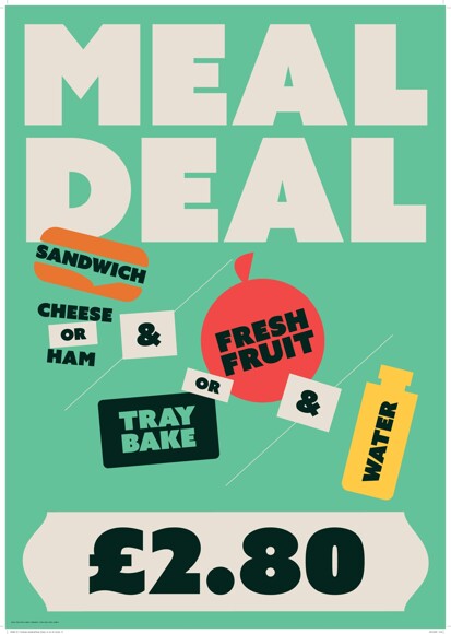 S.W Meal deal poster 2.80