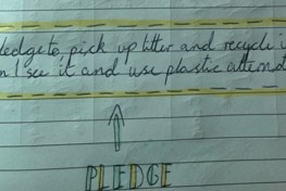 Y7 Students' Plastic Pledge